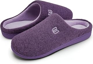 WateLves Women's Slippers with Memory Foam Non-Slip Winter Warm Faux Fur Slippers Soft Flat Plush Slippers in Autumn and Winter for Indoor and Outdoor Use