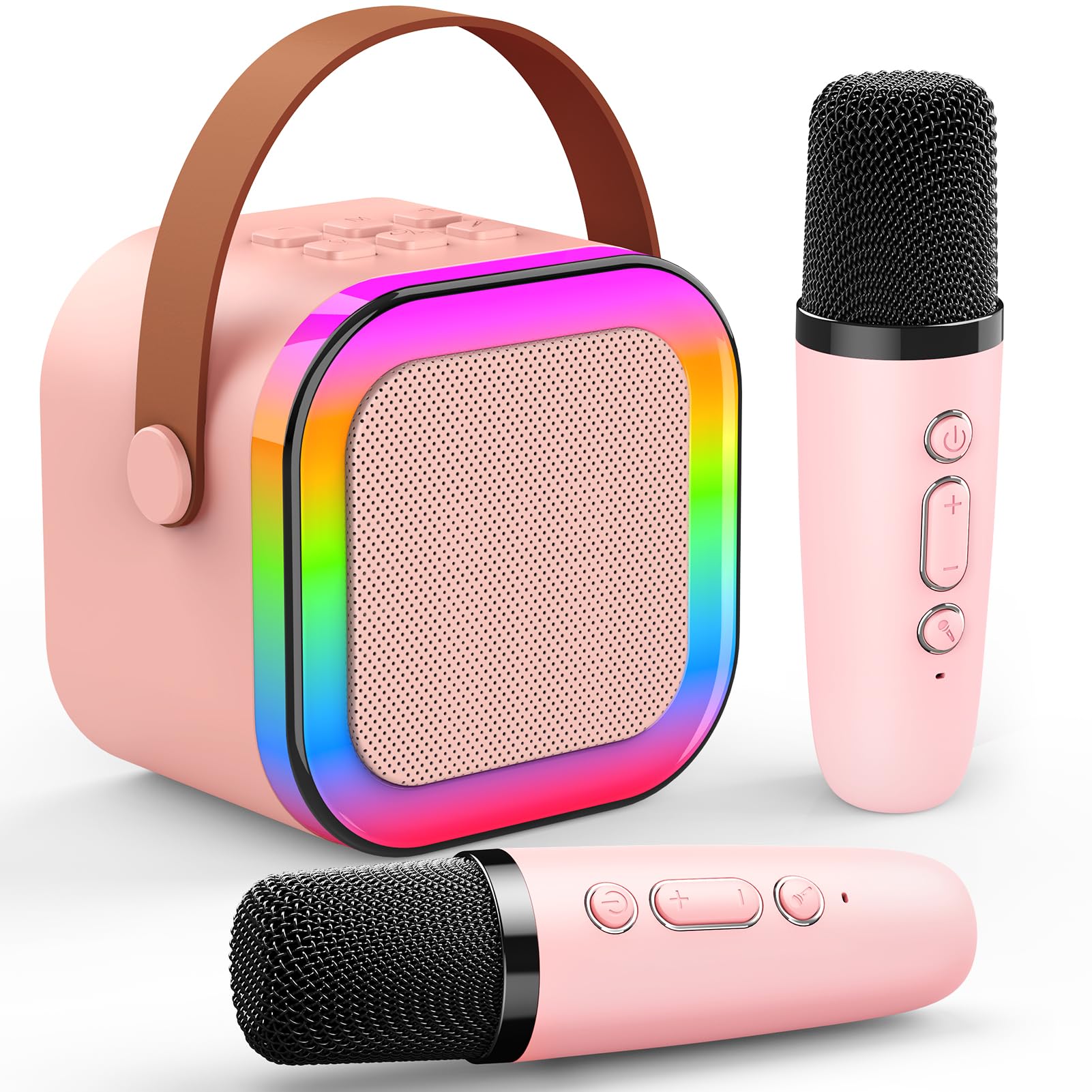 Dislocati Mini Karaoke Machine 2 Microphones, Gifts for Girls Toys Age 3-15 | Gi