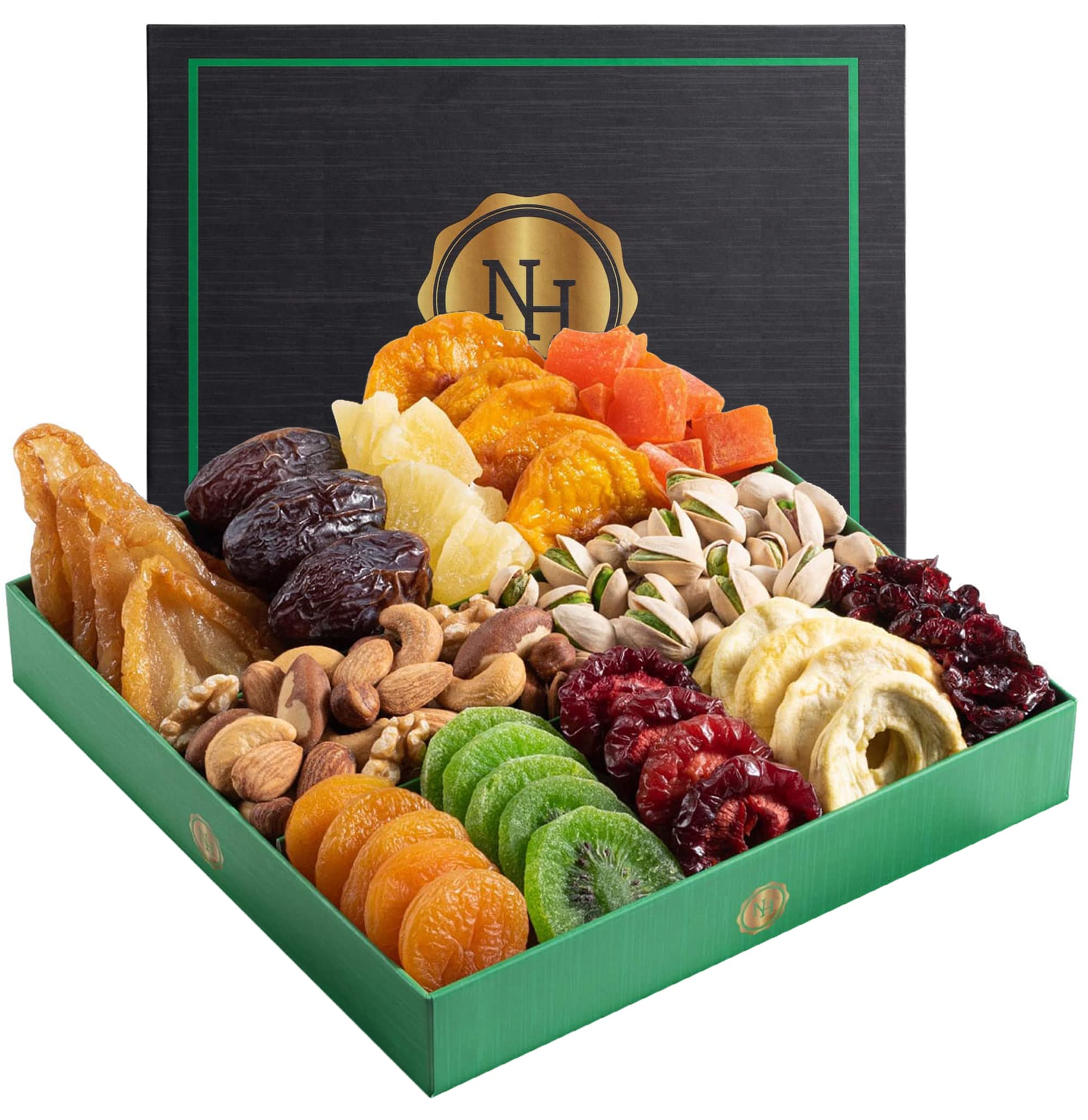 Holiday Dried Fruit & Nuts Gift Basket - Fresh Dried Fruit & Nuts Gift Basket - 