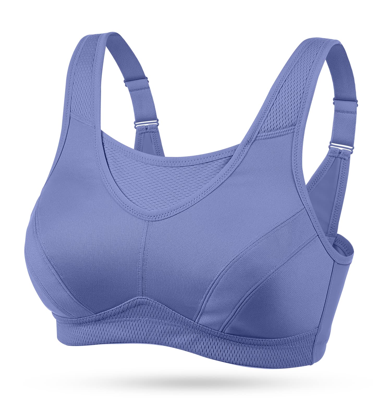 WingsLove Women's Sports Bra High Impact Bra Full Coverage Wirefree Workout Non 