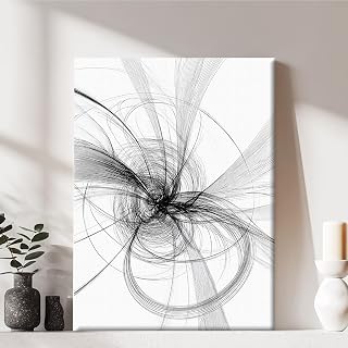 Framed Canvas Wall Art Print, Modern Ready to Hang Home Decor Abstract, Wall Hanging Decor Painting Poster Artwork for Living Room, Bedroom, Bathroom, Gift, Home Decoration 7.8 x 11 Inch D14