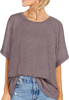 Women's Oversized Crew Neck Short Sleeve T-Shirt