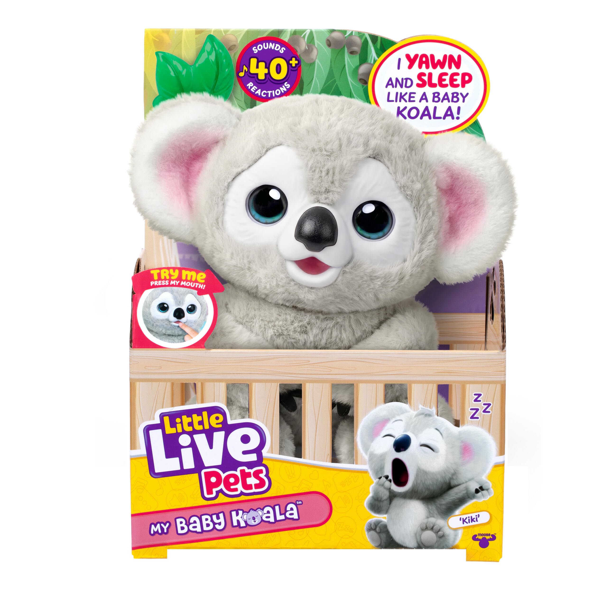 LITTLE LIVE PETS My Baby Koala Kiki, Koala Stuffed Animal | Interactive plush wi