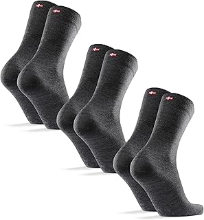 DANISH ENDURANCE Merino Wool Socks, Antibacterial, Odor Resistant, Thermal, Moisture Wicking, Quick Drying, Business Socks, Everyday Use, Men's, Women's, 3/5 Pairs