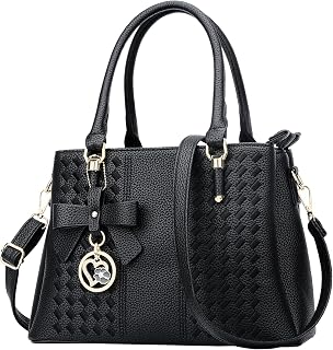 KKXIU Women Purses and Handbags, PU Leather Top Handle Satchel Bag