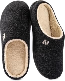 RockDove Men’s Sherpa-Lined Memory Foam Slippers