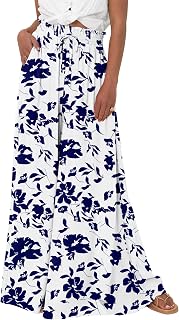 BTFBM Wide Leg Flowy Palazzo Pants for Women