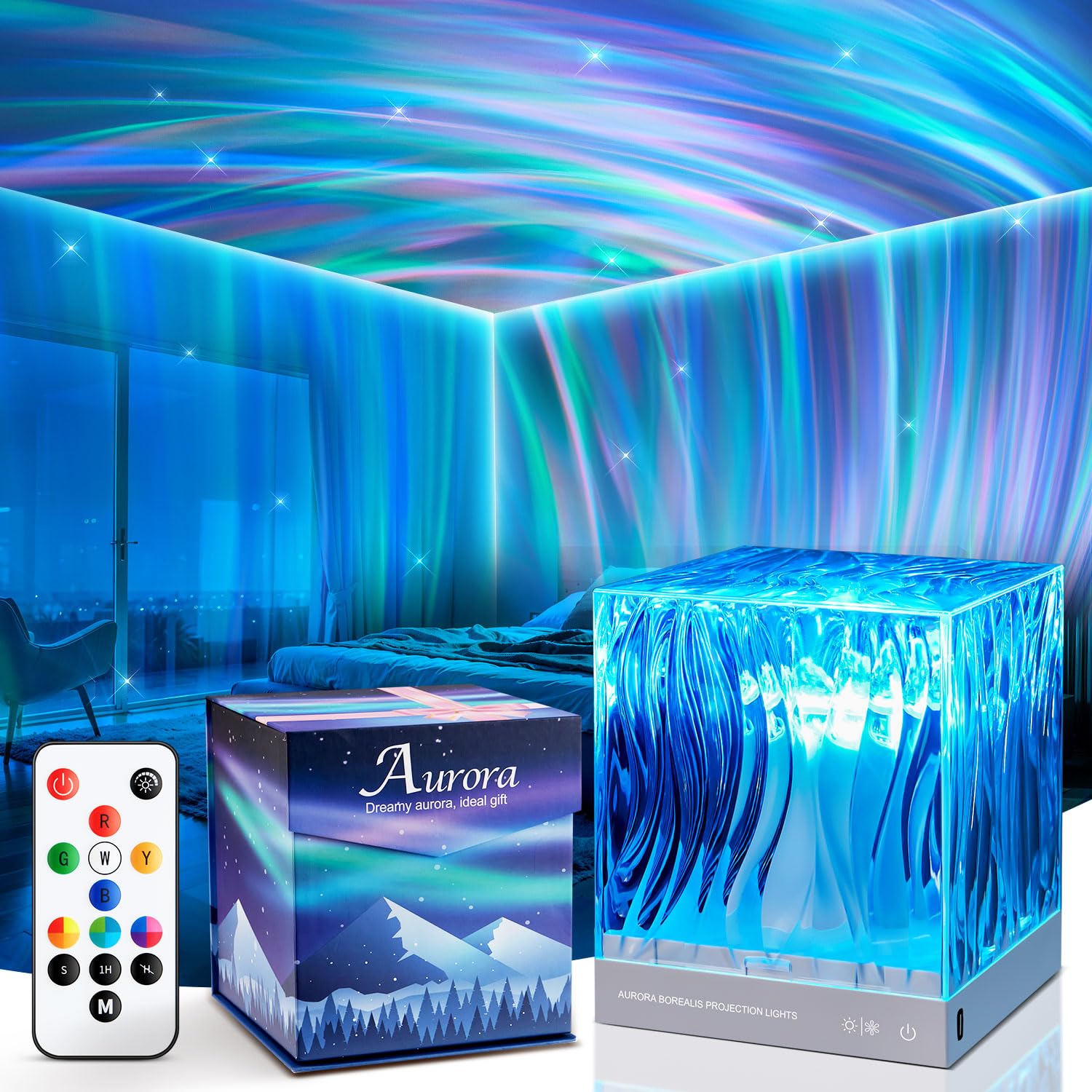 Teen Girl Gifts Trendy Stuff Galaxy Projector Night Light Projector, 18-Color Bi