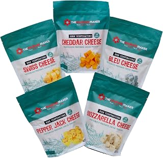High Temperature Cheese Assortment Pack - The Sausage Maker | Cheddar, Swiss, Pepper Jack, Mozzarella, and Bleu Cheese