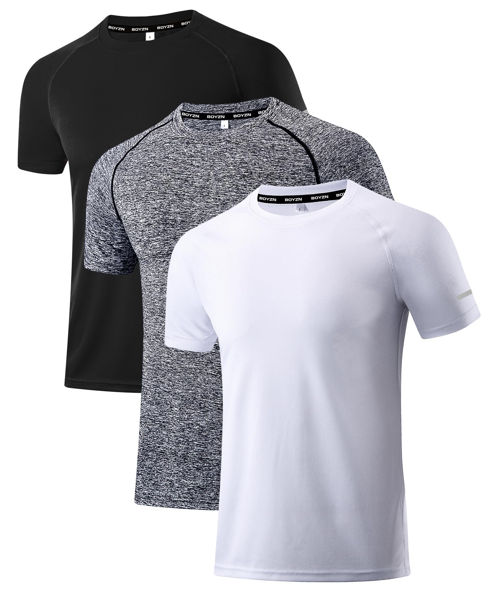 Holure Men's Sports T-Shirts, Breathable, Quick-Drying, Short-Sleeved, Functiona