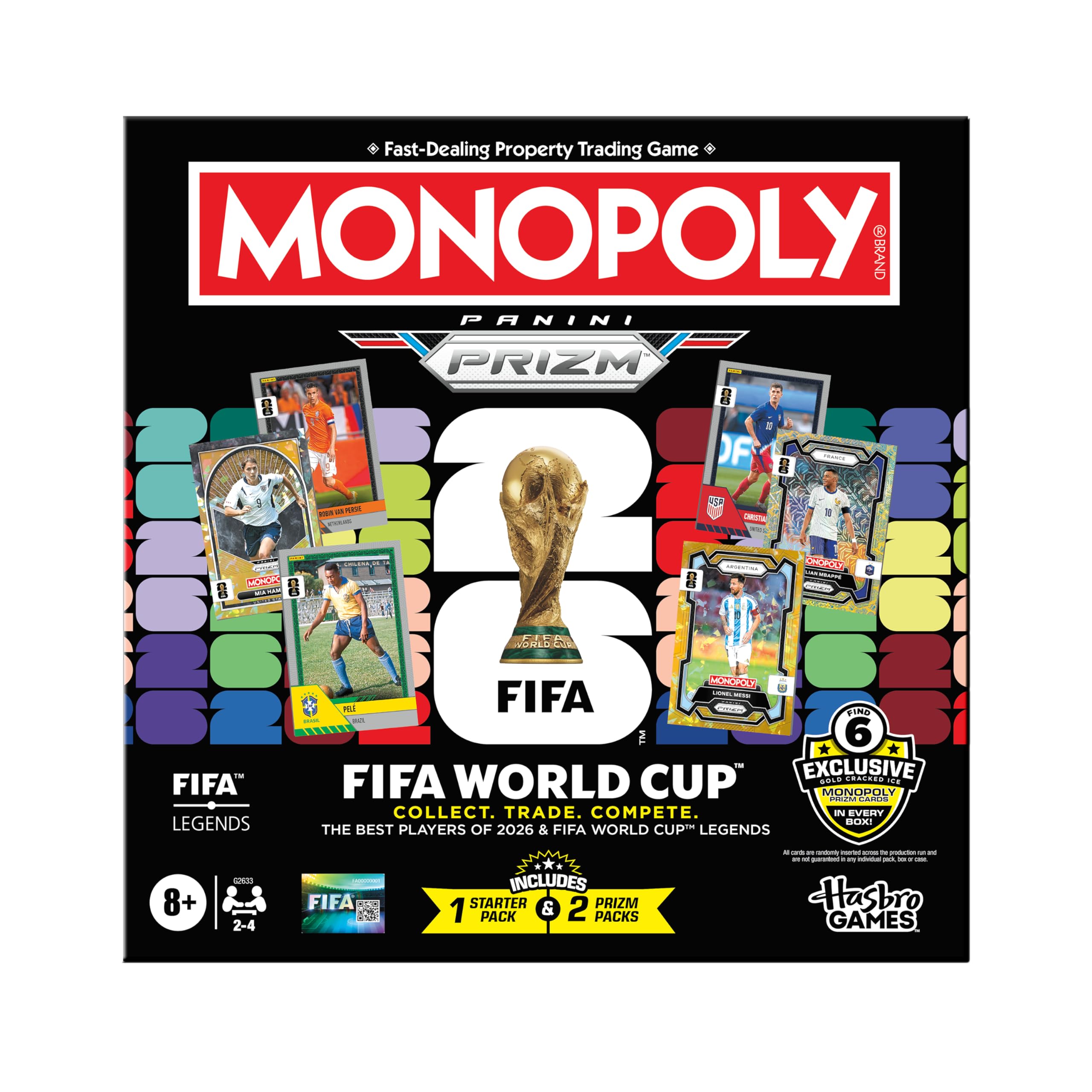 Monopoly Panini Prizm: FIFA World Cup Game I Football Board Game with Monopoly P