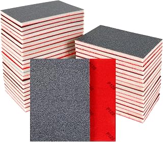 24 PCS Sanding Sponge Wet Dry Sandpaper for 80-3000 Grit | Flexible Foam Sanding Pads for Curved & Uneven Surfaces, Washable & Reusable, for DIY Projects Auto