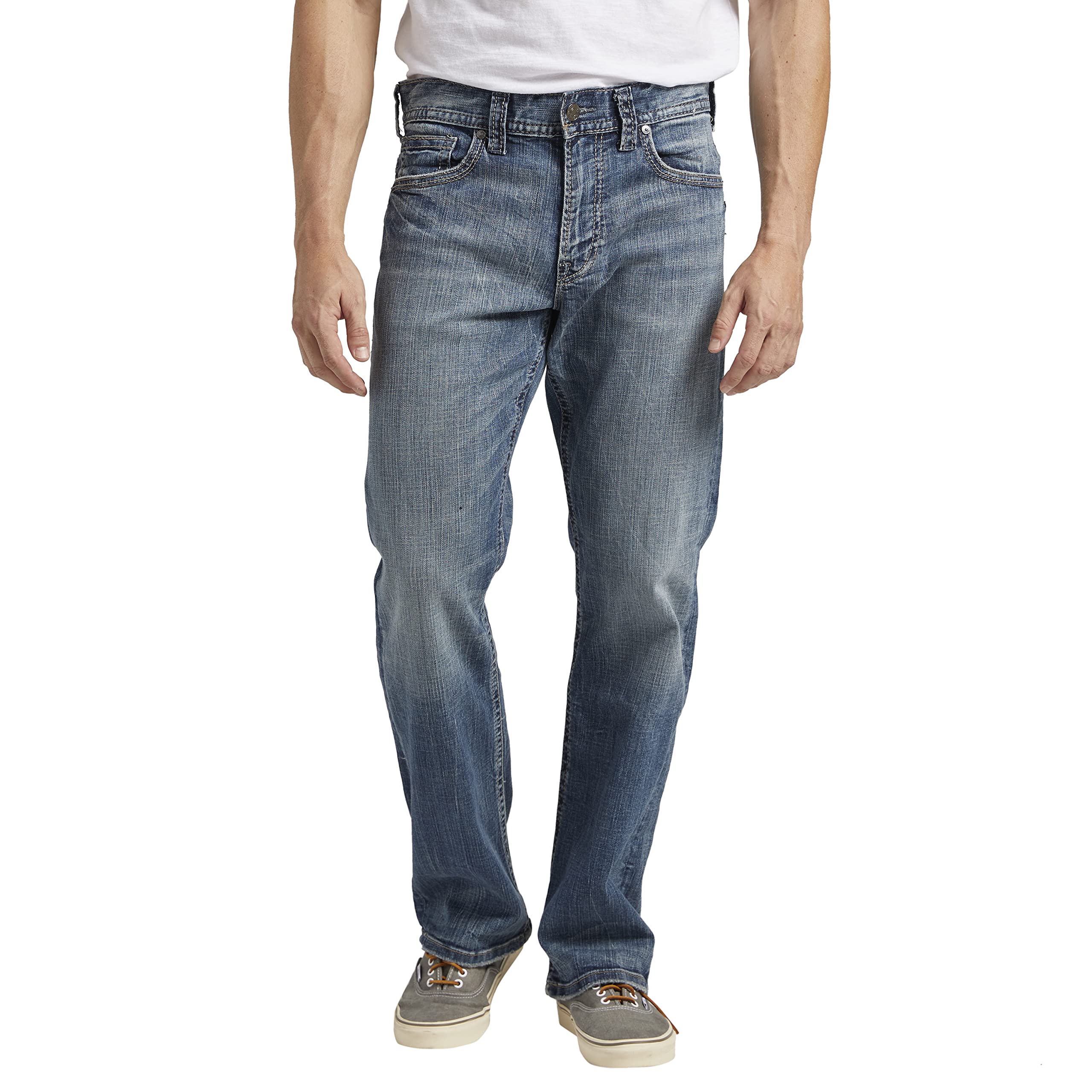Silver Jeans Co. Men's Gordie Relaxed Fit Straight Leg Jeans