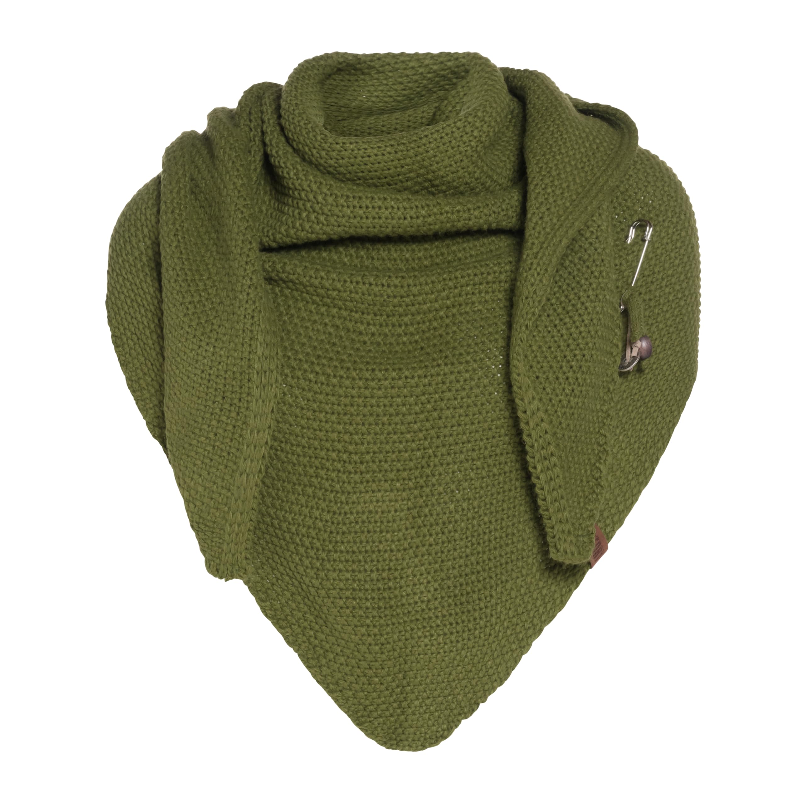 Knit Factory - Coco Knitted Shawl - Triangle Scarf - Women's Scarf - 190x85cm - 