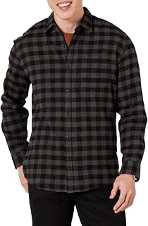 Amazon Essentials Men Long Sleeve Flannel Shirt