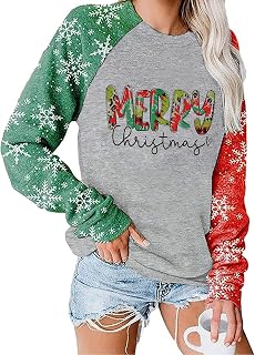Christmas Shirts for Women This is My Christmas Movies Watching Plaid Tees Long Sleeve Merry Xmas Coffee Splicing Tops
