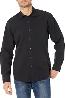 Amazon Essentials Men's Long Sleeve Casual Poplin Shirt