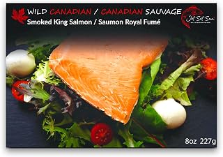 Jet Set Sam Wild Smoked Chinook King Salmon Filet Gift Read to Eat | Boneless, skinless & fully cooked. Shelf-stable pouch, no fridge until opened - ready to eat for camping & travel.