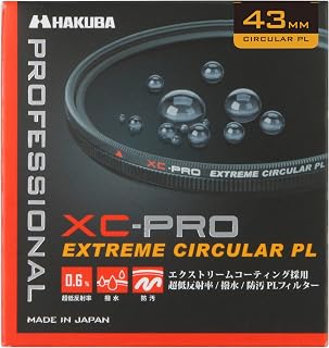 HAKUBA 43mm PL Filter XC-PRO high Transmittance Repellent Flood-proofing Thin Frame Made in Japan Color Enhancement and Reflected Light Suppression CF-XCPRCPL43