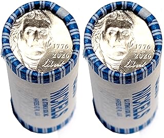 2026 P, D 2 Roll Set of Jefferson Nickel with Dual Date 1776-2026 Semiquincentennial Coin Collection SemiQ Uncirculated
