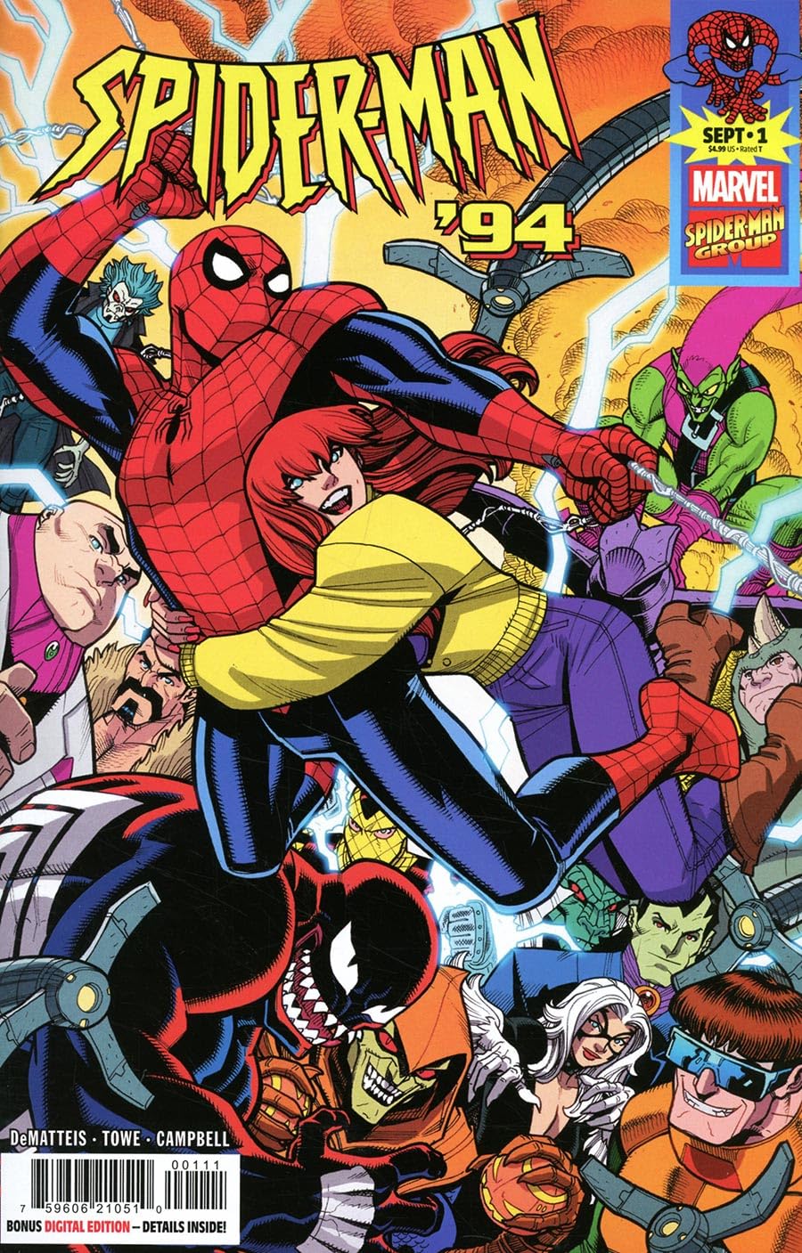 Spider-Man '94#1 Marvel | Comic Book 1st Print Continues From Cartoon Series