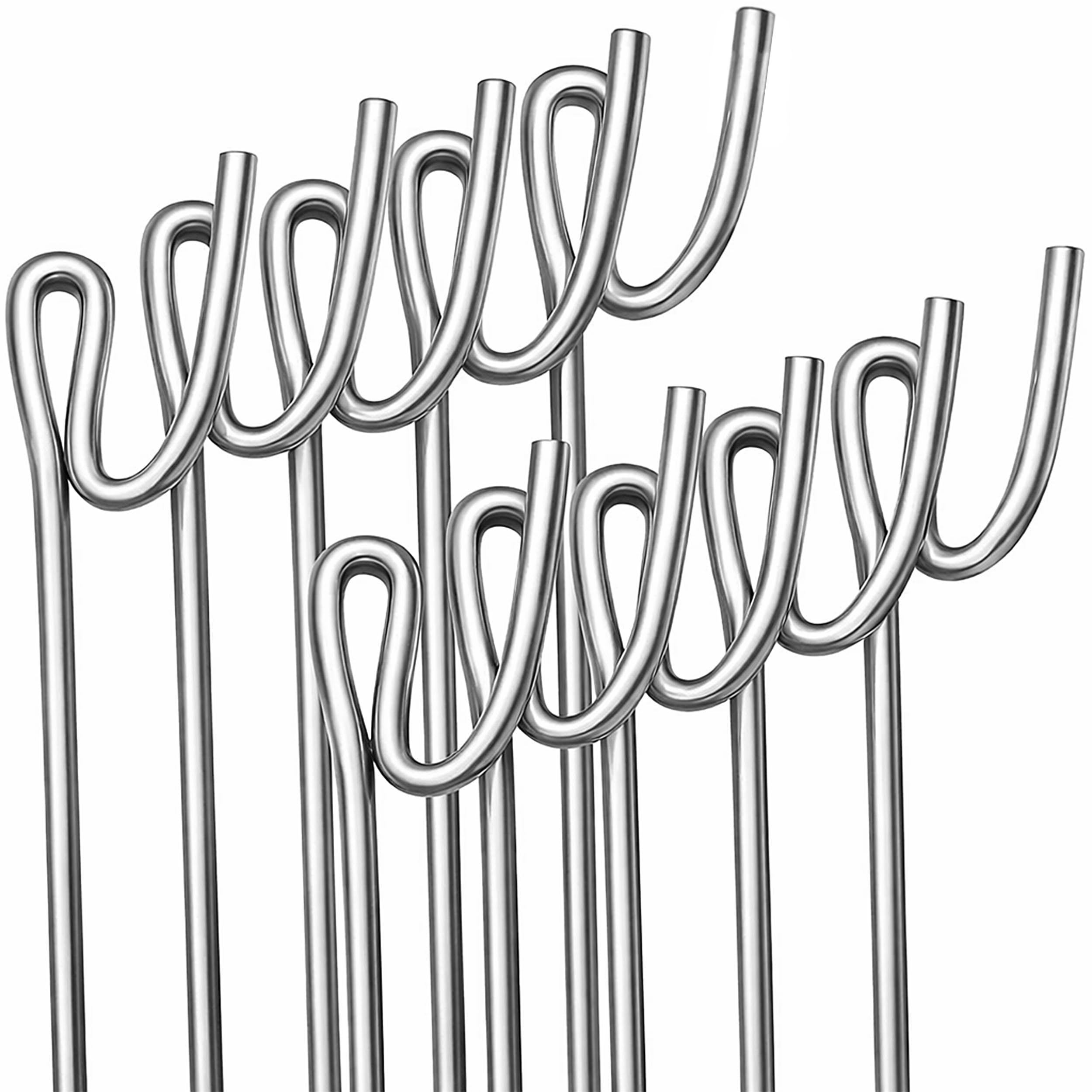 Homatz Fencing Pin 1.15m Long / 8mm Thick Steel Fence Pin, Garden Metal Fence St