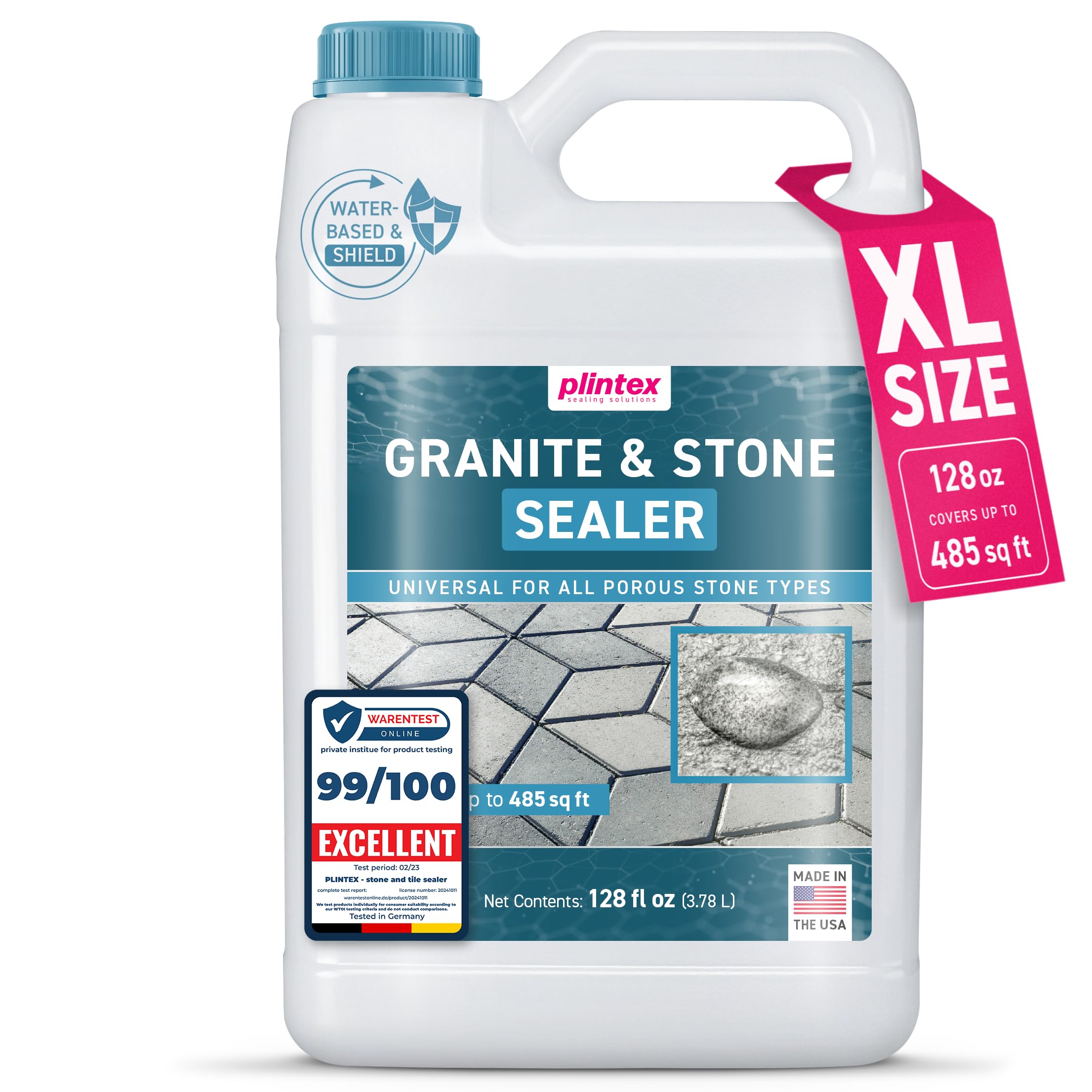 PLINTEX® Penetrating Stone & Concrete Sealer 1 Gallon - Natural Finish | Waterpr