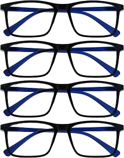 OPULIZE Ink Pack 4 Short Distance Myopia Large Black Men Women MMMM4-1 -2.50
