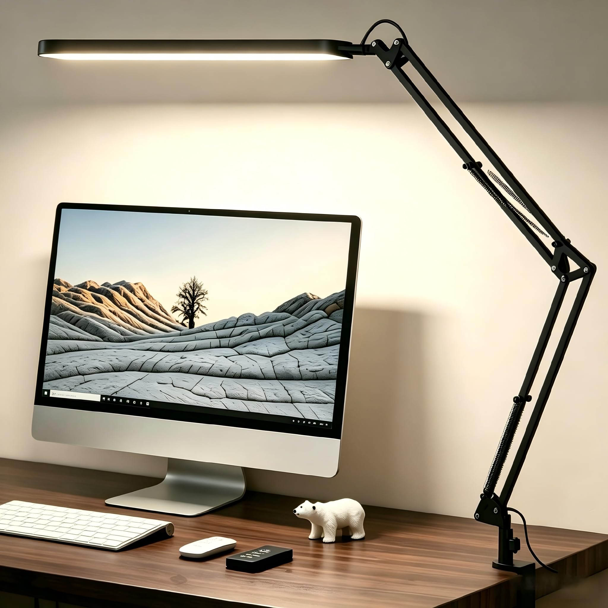 SKYLEO Desk Lamp - LED Desk Light - 5 Color Modes X 11 Brightness Levels - Adjus