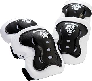 Strider Elbow & Knee Pads, Black | Durable Gear,Easy-to-Wash Comfortable and Protective, Fits Kids Learning to Ride,Hard Outer Shell and Secure Straps