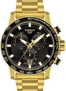Tissot Supersport Chrono, Swiss Quartz Chronograph, 45.5mm, Black Dial, Men's Watch