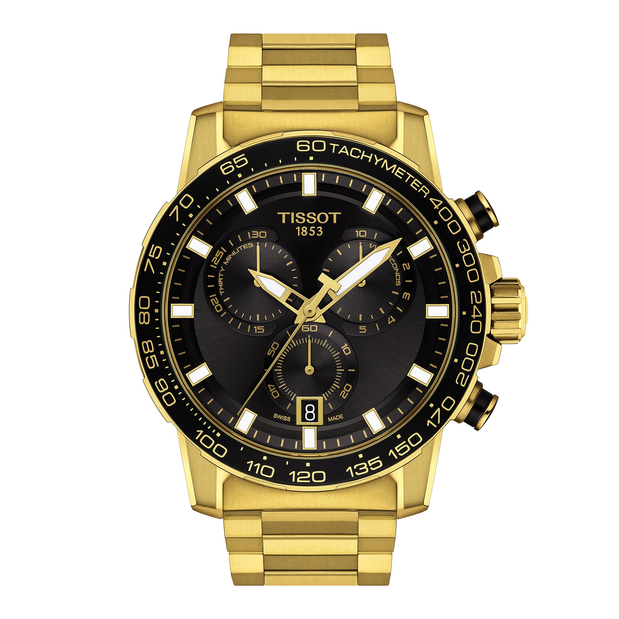 Tissot Supersport Chrono, Swiss Quartz Chronograph, 45.5mm, Black Dial, Men's Wa