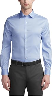 Van Heusen Men's Dress Shirt Slim Fit Ultra Wrinkle Free Flex Collar Stretch