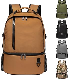 TUGUAN Insulated Cooler Backpack 28L Leakproof Small Cool Bag Rucksack Double Deck Bottom Thermal Compartment 16 Cans Picnic Backpack for Lunch, Beach, Camping