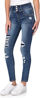 WallFlower Women's Sassy Skinny High-Rise Insta Soft Juniors Jeans (Standard and Plus) Jeans