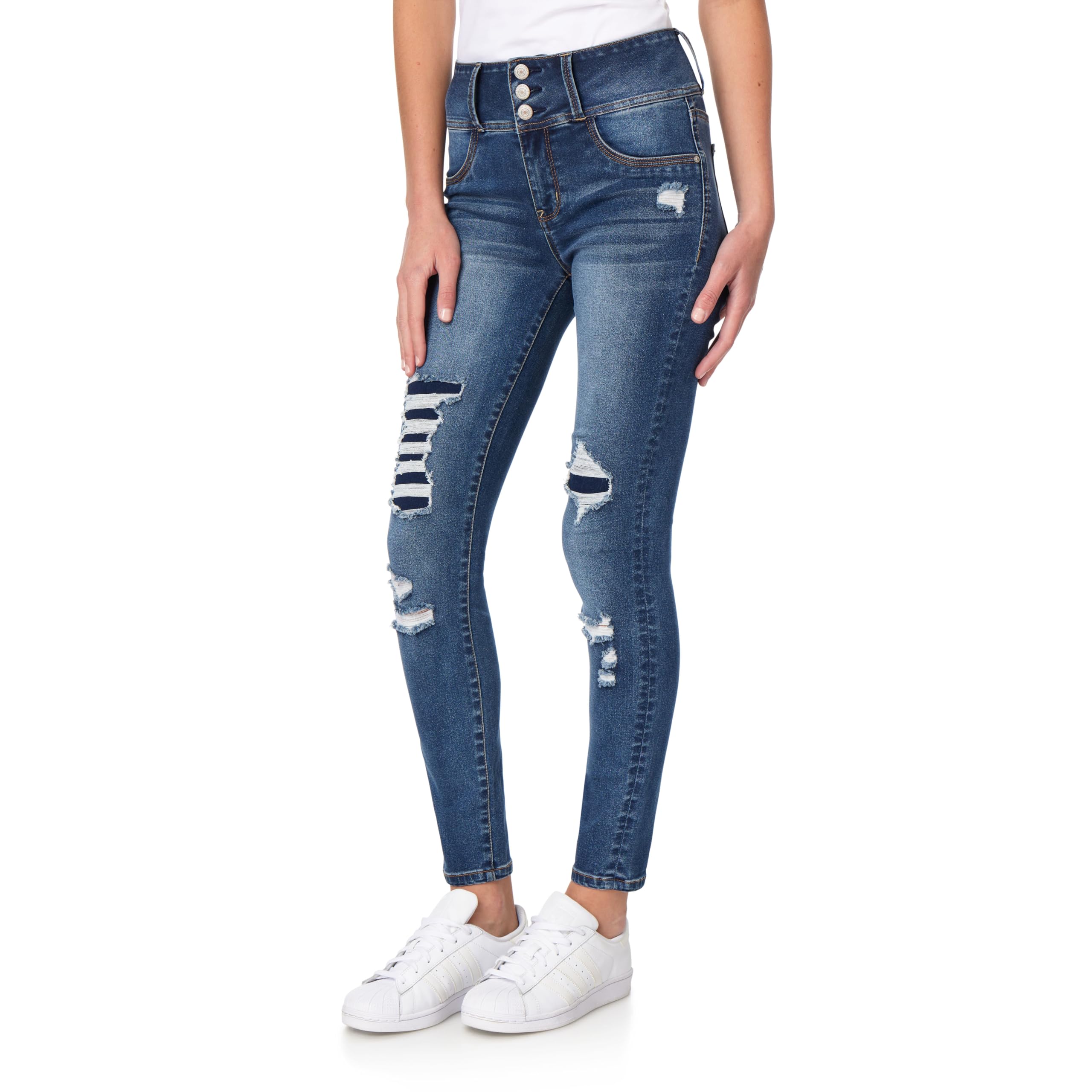 WallFlower Women's Sassy Skinny High-Rise Insta Soft Juniors Jeans (Standard and