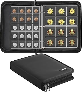 Coin Collection Book for Collector 260 Pockets Fireproof