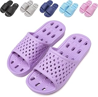 Bathing Shoes Women's Men's Slippers Summer Slide Mules Beach Bathroom Non-Slip Bath Slippers EU 36-46