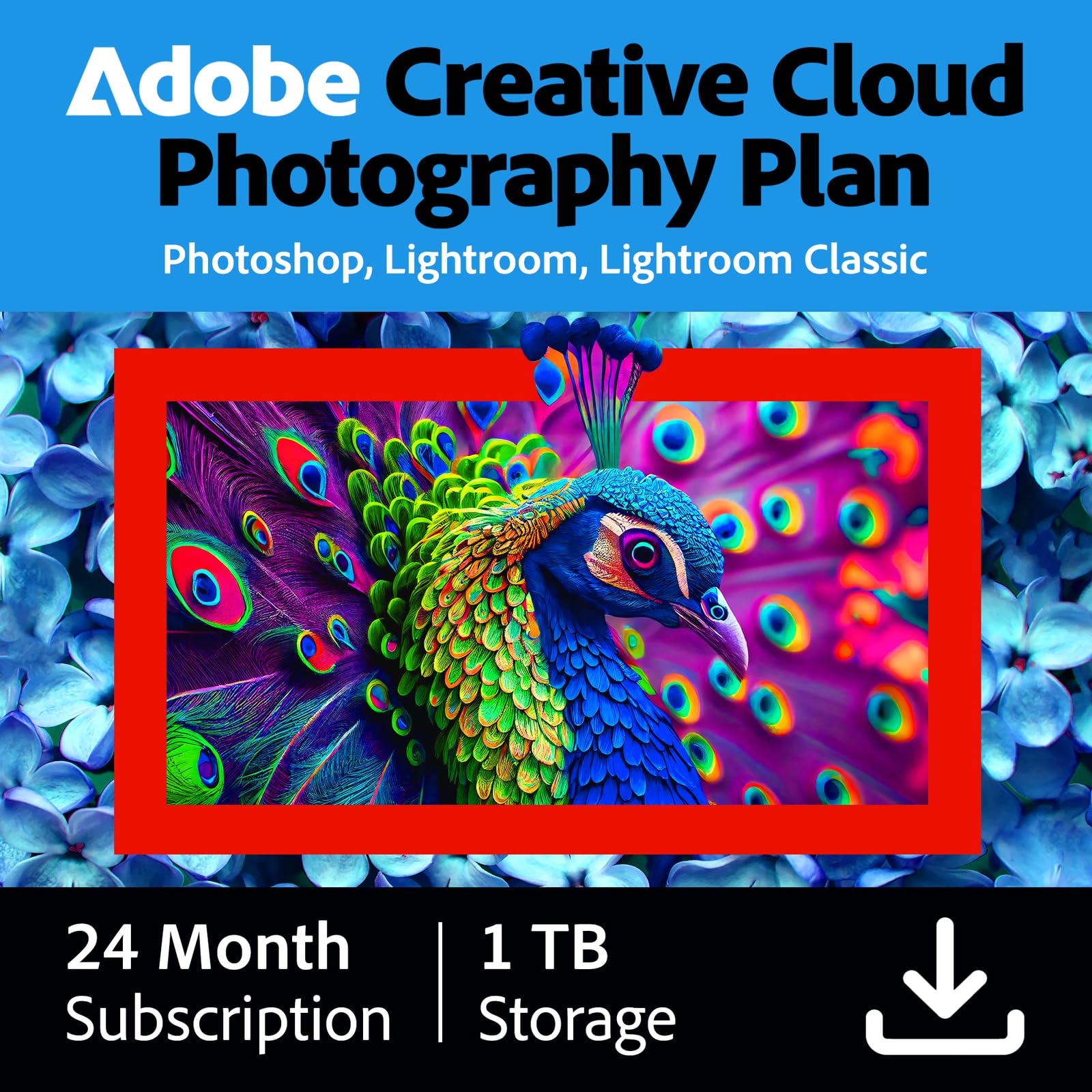 Adobe Creative Cloud Photography Plan 1TB (Photoshop + Lightroom) | 24-month Sub