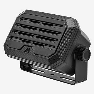 Midland SPKMINI 10W IP67 External Speaker | 180 Degrees Swivel Base, Universal Compatibility with a Standard 3.5mm Audio Plug for Use with all CB's, MXT's and Others