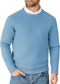 COOFANDY Men's Jumper Crew Neck Sweater Knitted Casual Jumpers