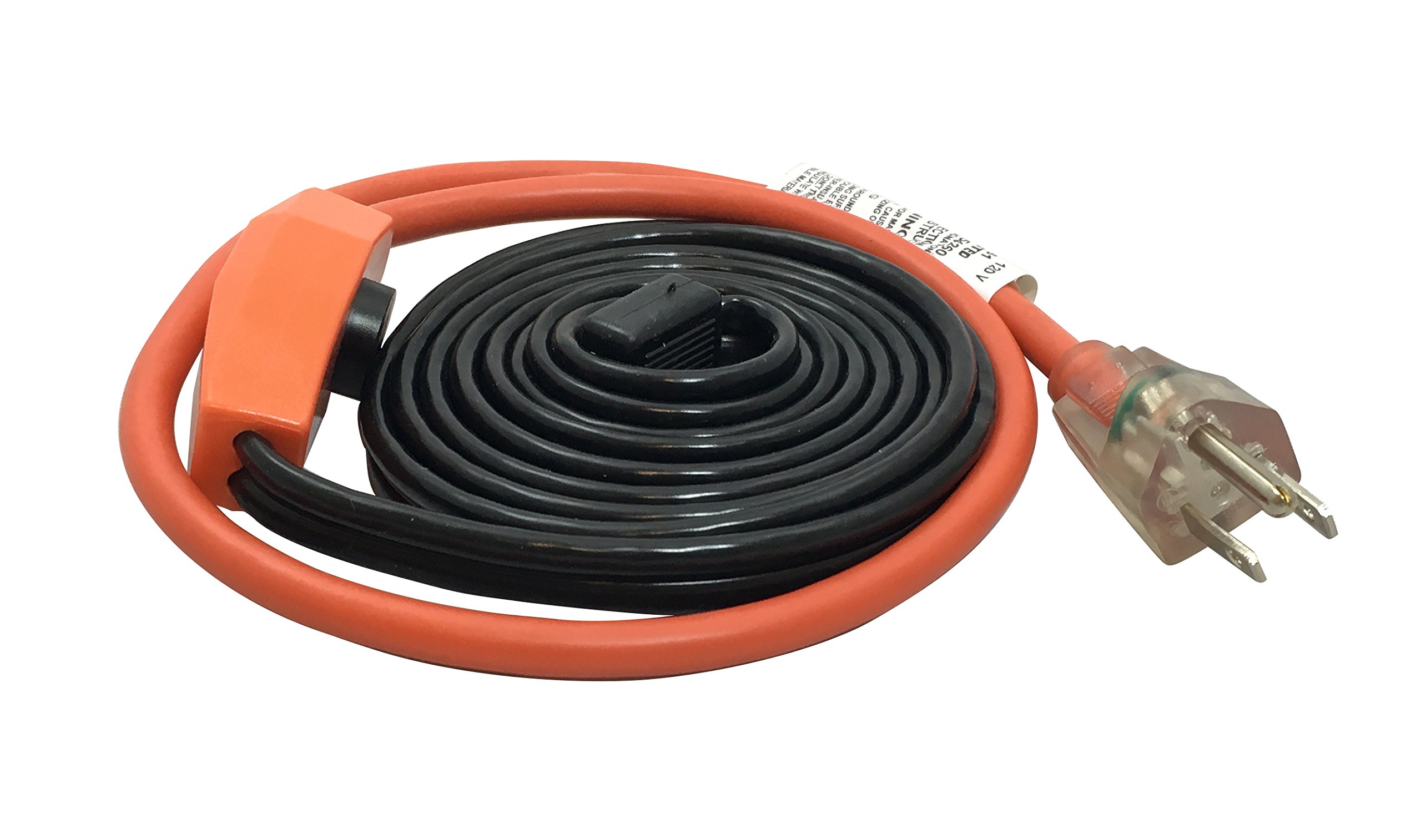 Frost King HC6A Automatic Electric Heat Kit Heating Cables, 6 Feet, Black | Pipe
