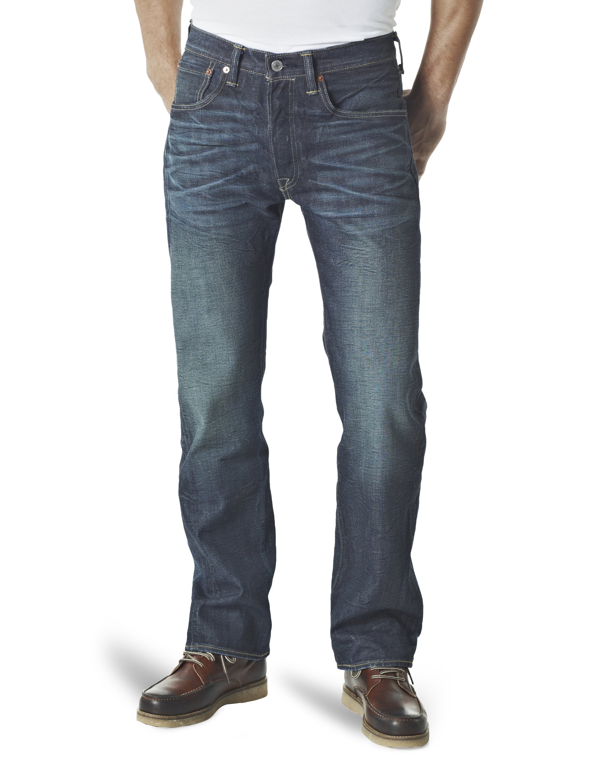 Levi's Men's Jeans 501 Original with Button Placket, Straight Fit