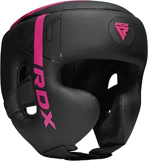 RDX Boxing Helmets MMA for Training and Muay Thai, Maya Hide Leather Kara Head Guard, Ideal for Grappling, Sparring, Martial Arts Kickboxing, Karate, BJJ, Taekwondo