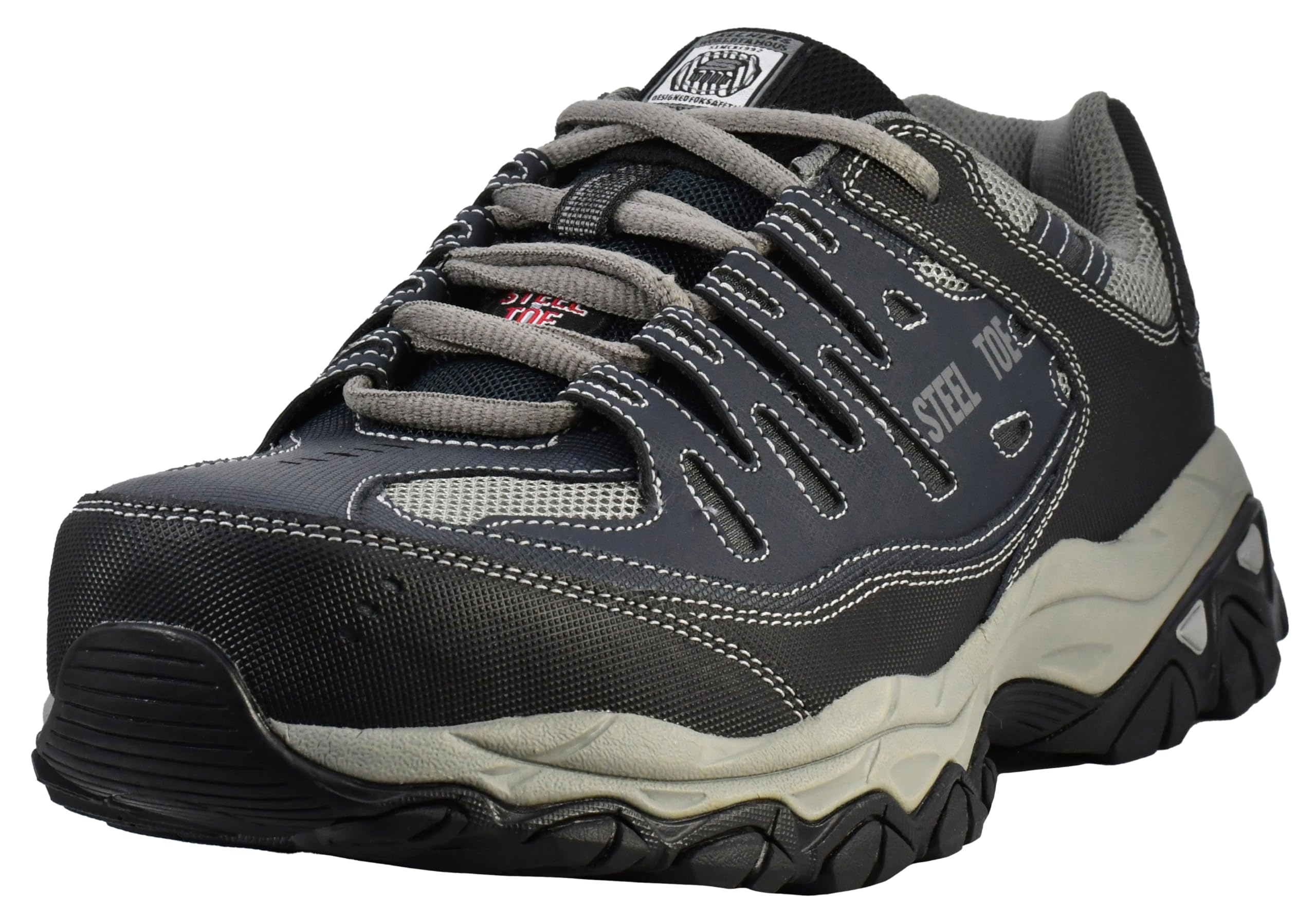 Skechers Men's Cankton Steel Toe Lace Up | Walking, Slip-ins, Max Cushioning, Gl