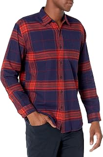 Amazon Essentials Men's Flannel Shirt with Long Sleeves