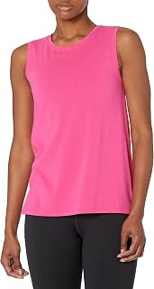 Amazon Essentials Women's Soft Cotton Loose Fit Yoga Tank Top (Available in Plus Size)