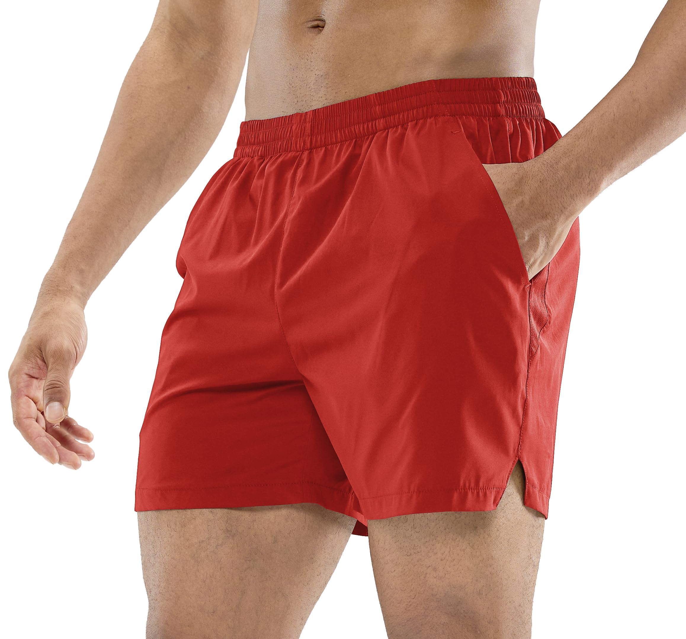 MIER Pantalones Cortos de Entrenamiento para Hombre de Secado rápido Active de 5