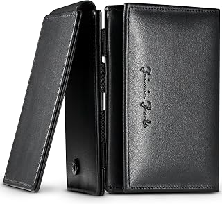 Jaimie Jacobs Flap Boy XL Magic Wallet with Coin Compartment RFID Protection Wallet with Space for 13 Cards (Black)