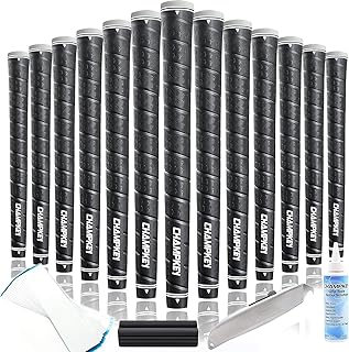 CHAMPKEY WRAP-Y Rubber Golf Grips 13 Pack Come with All Repair Kits｜High Feedback and Traction Golf Club Grips